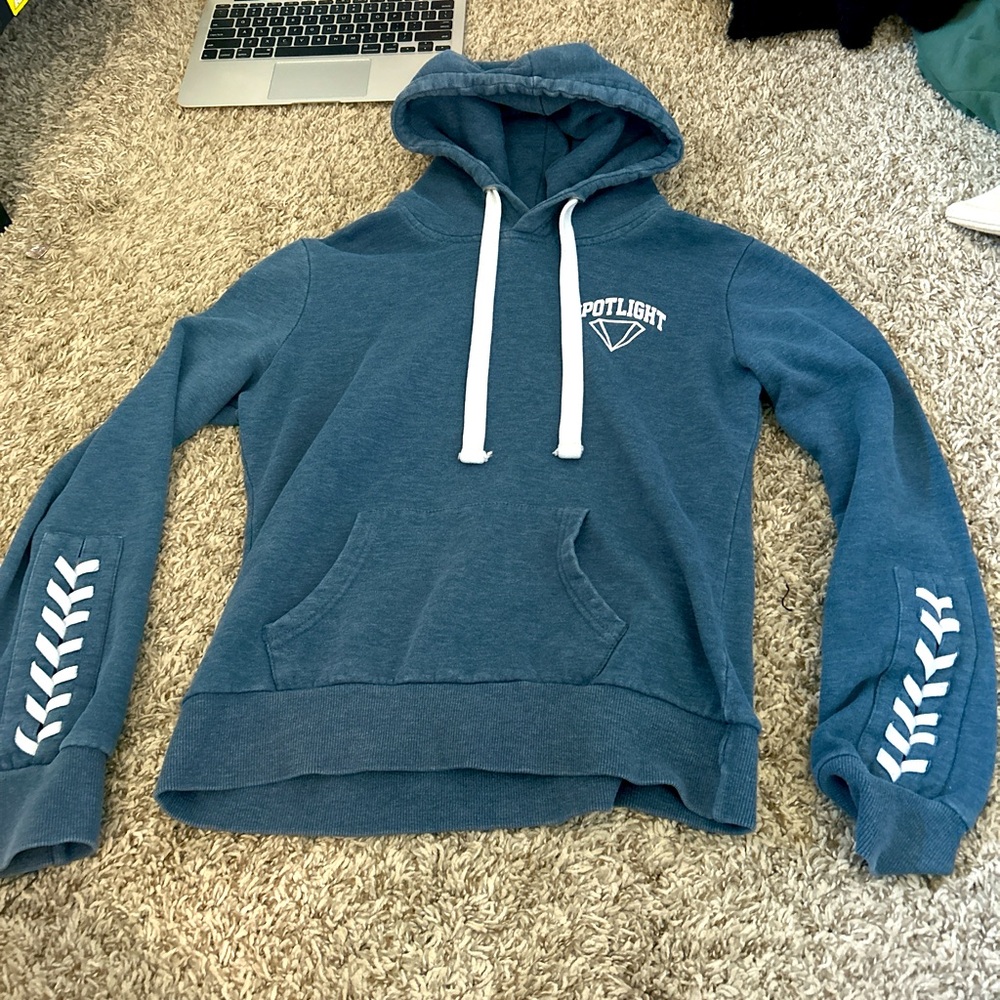 Blue hoodie